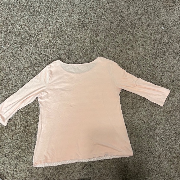 LOFT: Romantic Pink Lace Top – Women’s Size - Picture 4 of 4